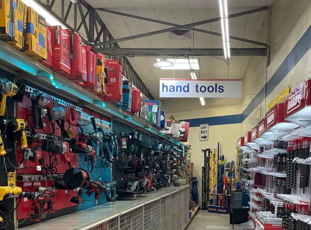 Hardware Store power tools department